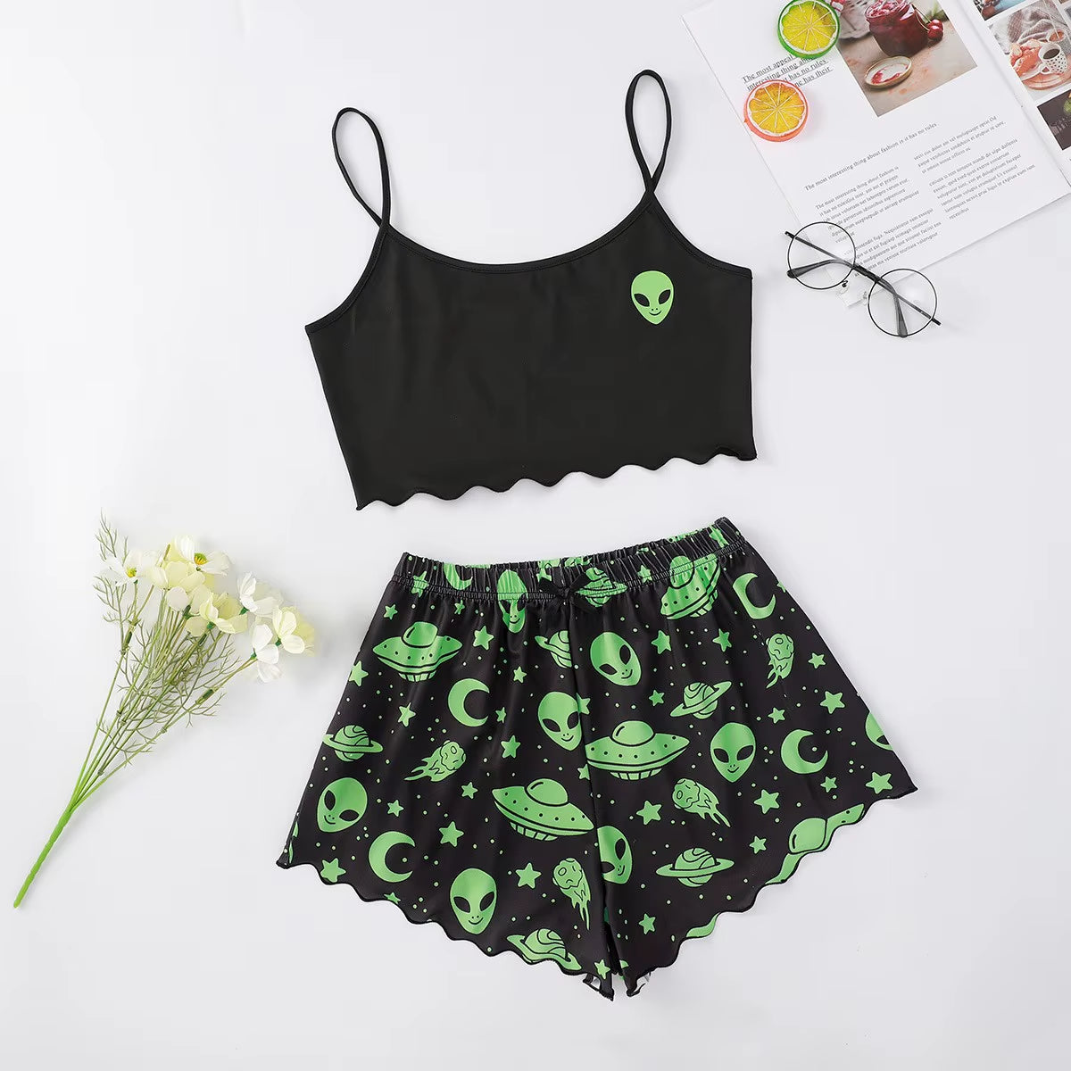 🎃 Women’s Halloween Pajama Set – Cute & Comfy Nightwear