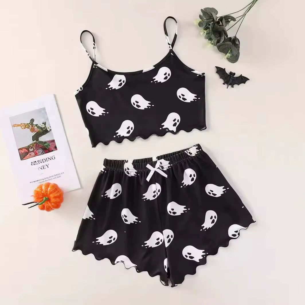 🎃 Women’s Halloween Pajama Set – Cute & Comfy Nightwear