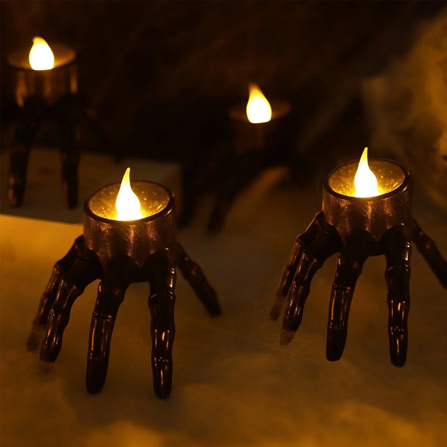 Get Spooky This Halloween with Our LED Skeleton Hand Candles! Perfect for Indoor & Outdoor Decor! 🎃💀🕯️ #HalloweenDecor #SpookyVibes