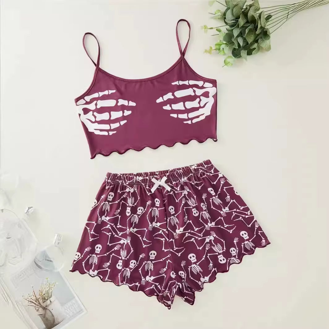 🎃 Women’s Halloween Pajama Set – Cute & Comfy Nightwear
