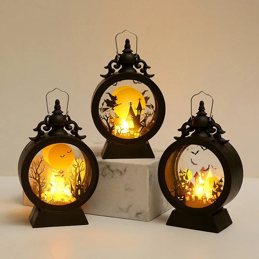🎃 Halloween LED Pumpkin & Ghost Lantern