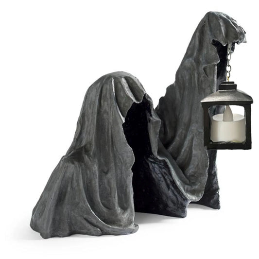Spook Up Your Halloween with Hell's Messenger Lantern Ghost Sculpture🎃👻✨