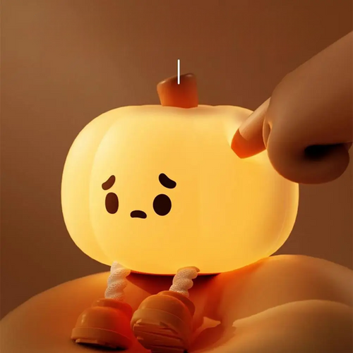 🎃 Halloween Pumpkin Night Light – Touch Control