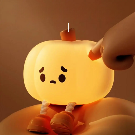 🎃 Halloween Pumpkin Night Light – Touch Control