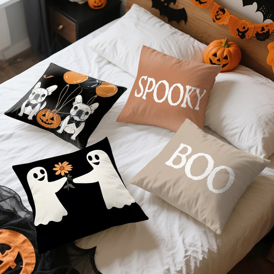 Spook up your space with our Halloween Pillowcase! 🎃🕷️ Perfect for your bedroom or living room decor! 🛋️✨