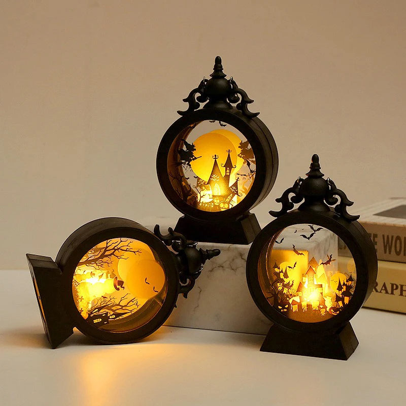 🎃 Halloween LED Pumpkin & Ghost Lantern